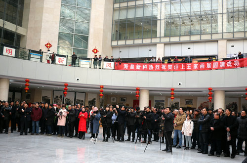 “洹上五家 墨韻春風(fēng)”戴五愛(ài)等五畫(huà)家聯(lián)展在安陽(yáng)開(kāi)幕