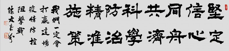 練友良書(shū)法作品——眾志成城 抗擊肺炎主題網(wǎng)絡(luò)書(shū)畫(huà)攝影展優(yōu)秀作品