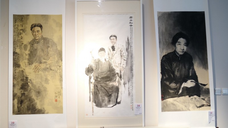 全球華人書法大展暨中國(guó)徐悲鴻畫院成立30周年國(guó)際水墨畫邀請(qǐng)展在京開幕